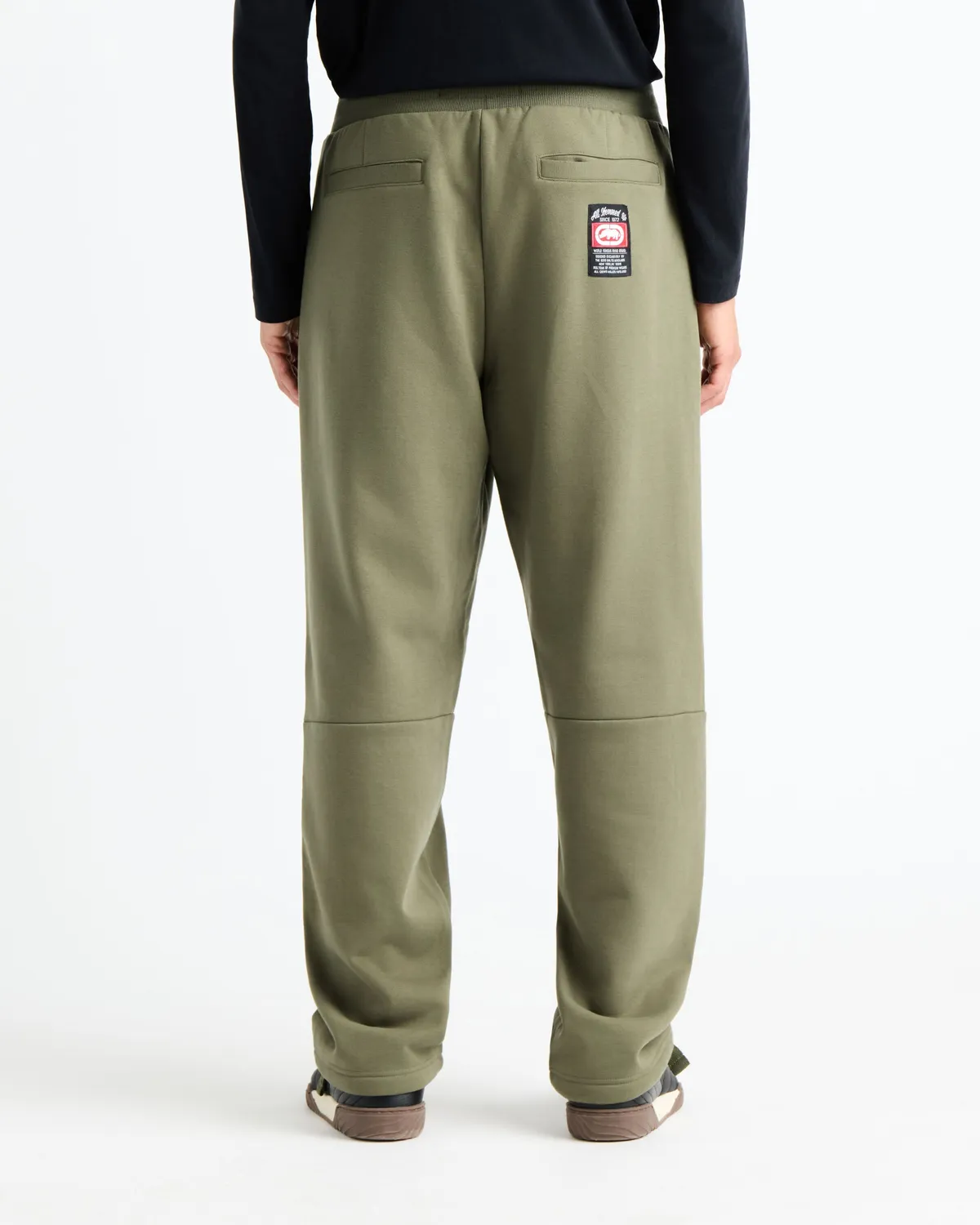 Ecko Red Classic Wide Leg pantaloni sport maslinii