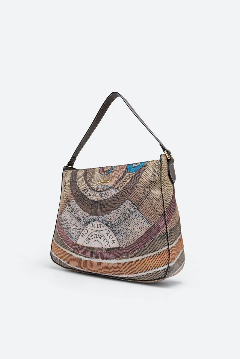 Gattinoni Planetarium Hobo geanta medie Wild piele