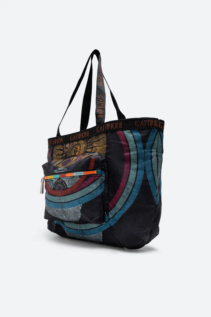 Gattinoni Planetarium Easy Chic geanta umar negru nailon