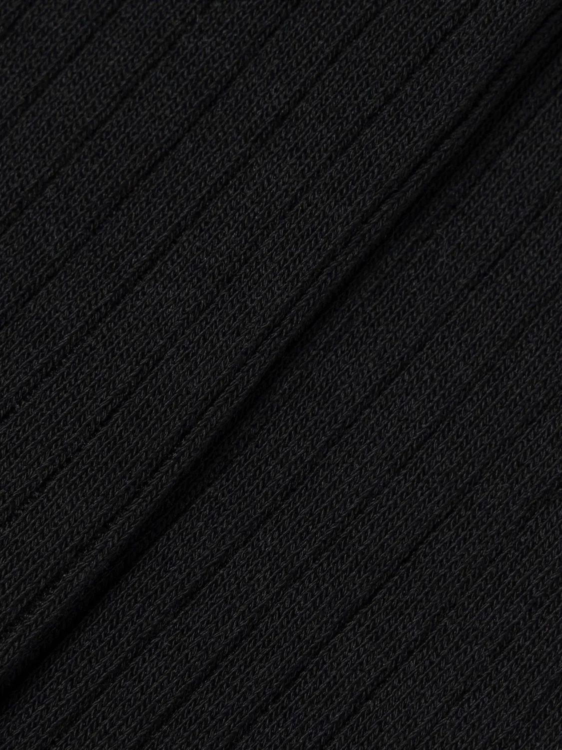 Enrage Ribbed Socks șosete negru bumbac striate