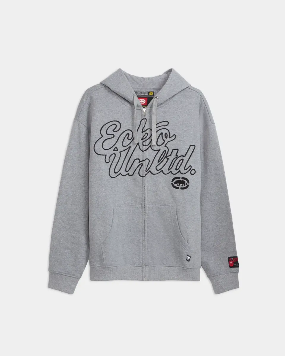 Ecko Red Linked Up Zip Hoodie hanorac gri fermoar