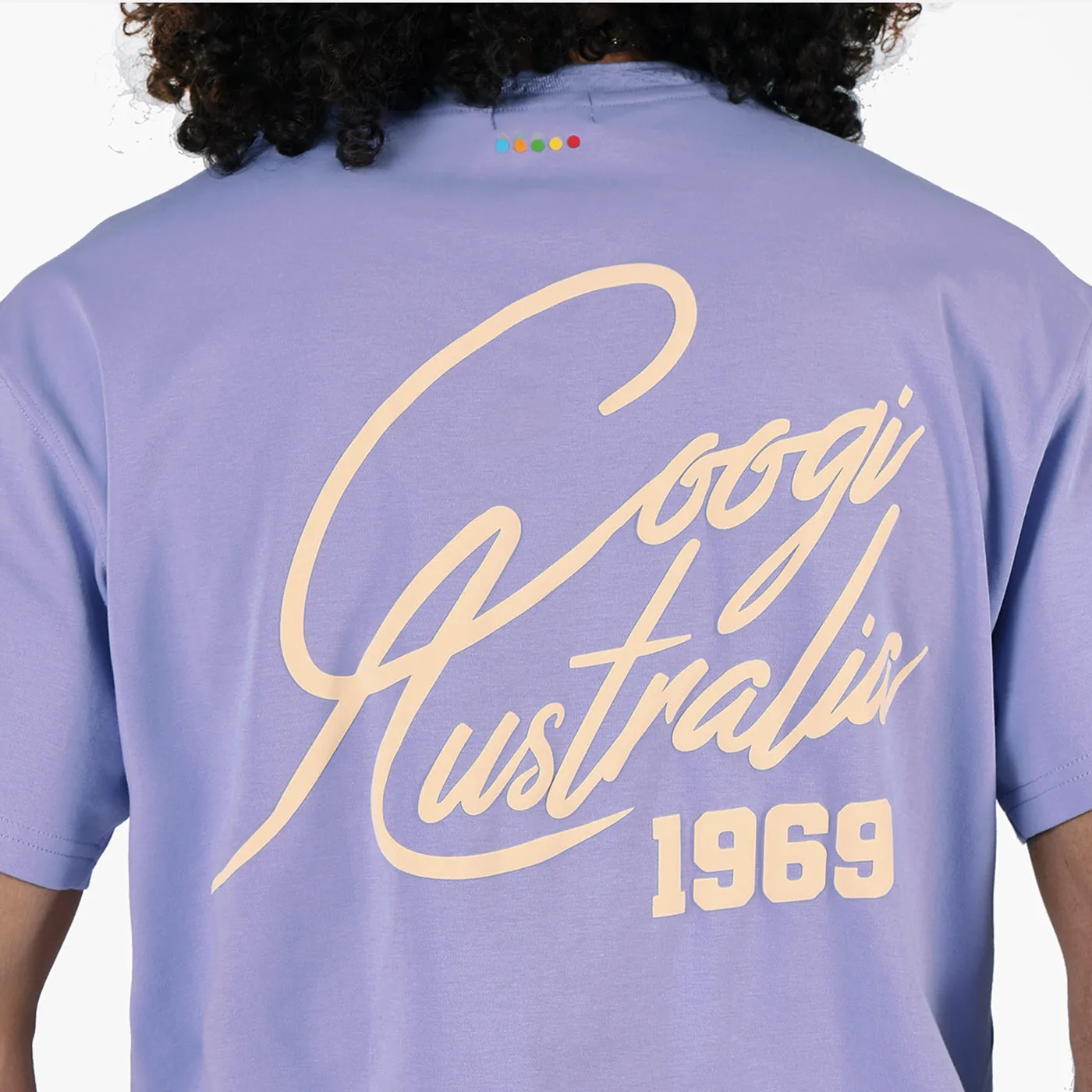 COOGI Script tricou bleu deschis bumbac