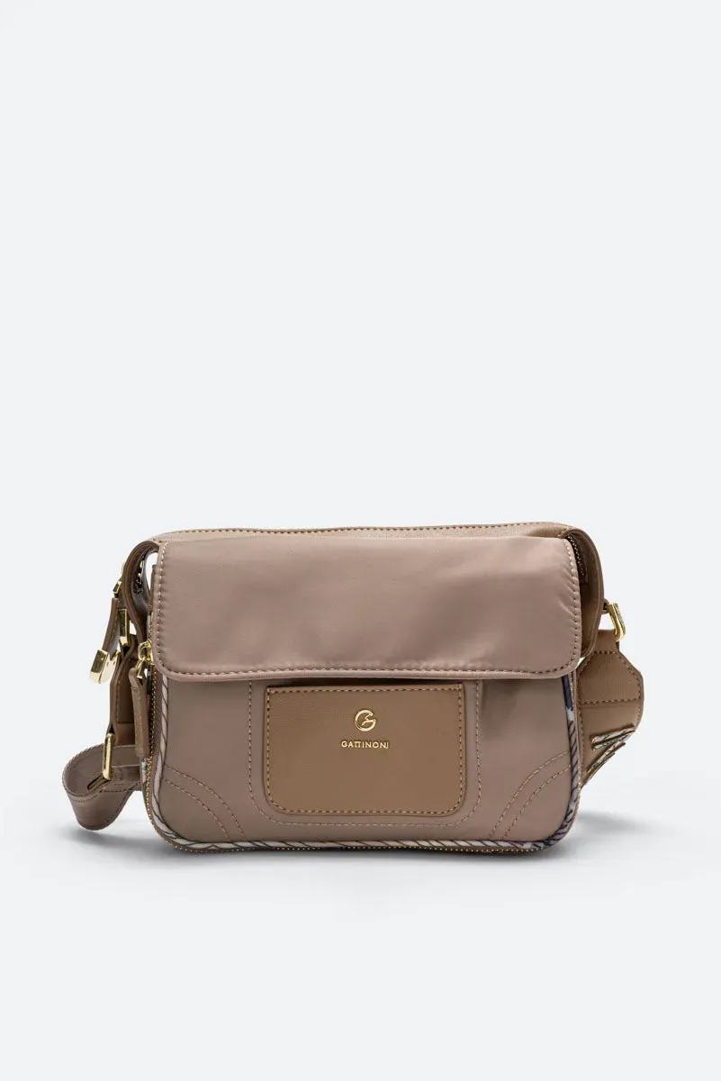 Gattinoni Colorsoul geanta crossbody 21,5 cm bej