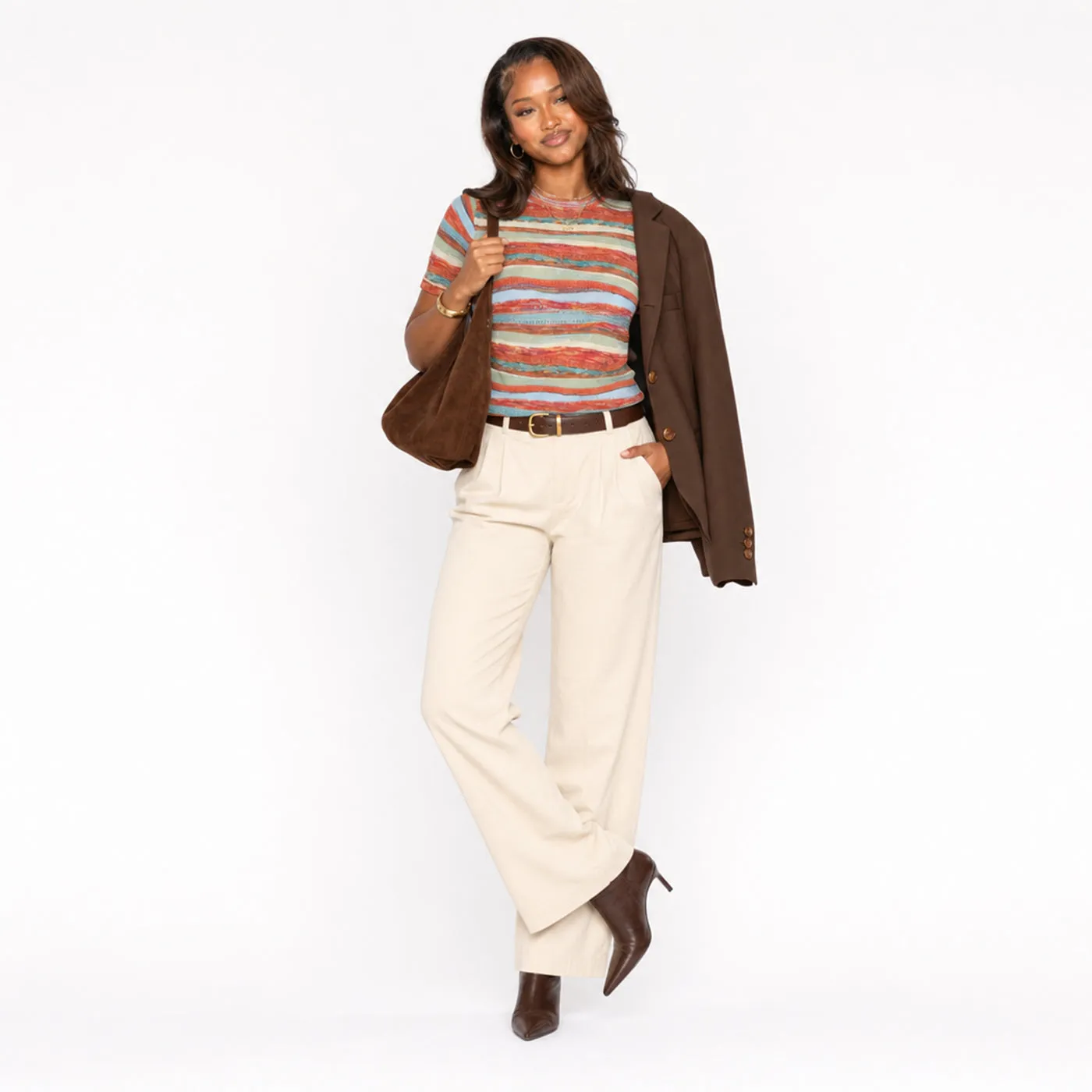 COOGI All-Season top dama portocaliu maneca scurta