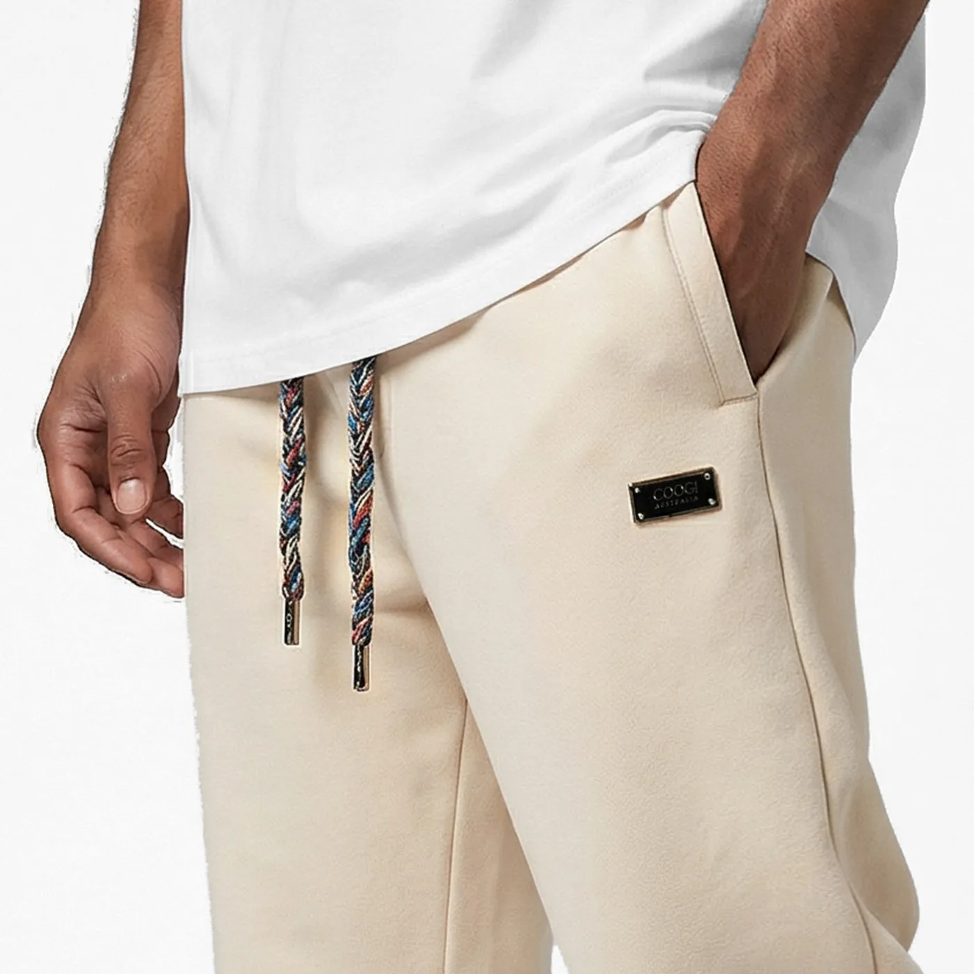 COOGI Crown Reserve pantaloni trening bej fleece 470