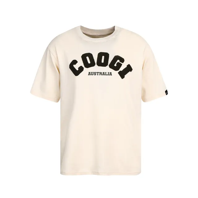 COOGI Applique tricou clasic crem logo tesut