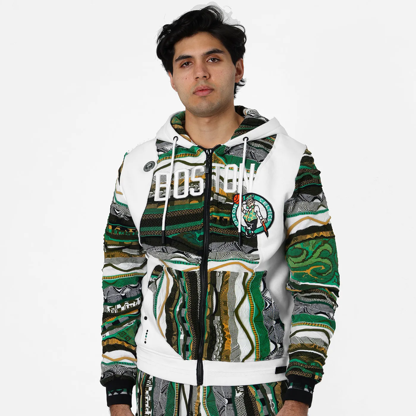 COOGI X NBA Boston Celtics hanorac verde fermoar