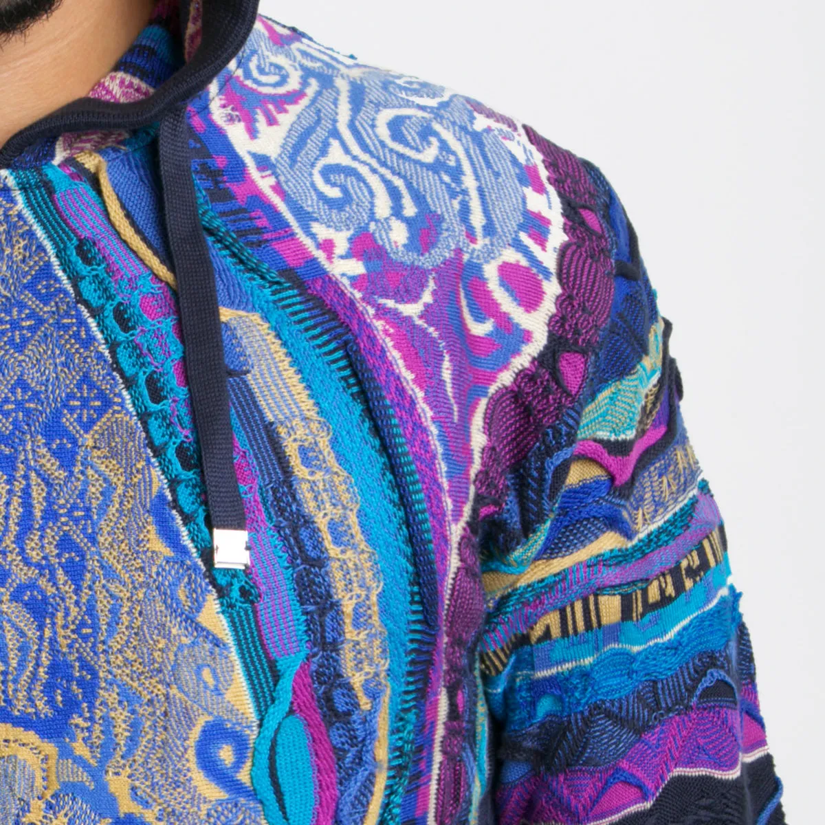 COOGI Classic Blues hanorac tricotat albastru-auriu