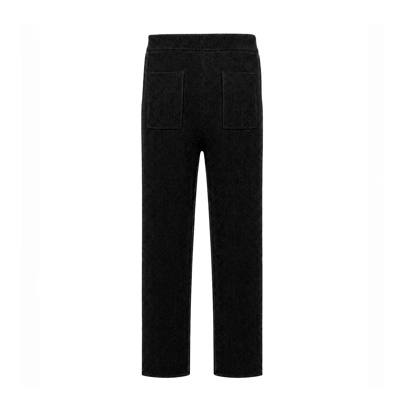 COOGI Heavy Weight Fashion Knit pantaloni trening negri bumbac