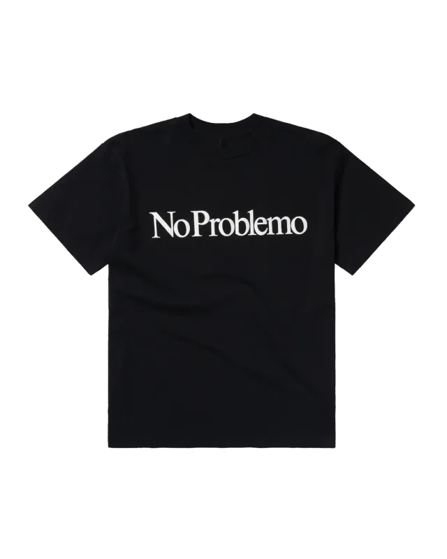 No Problemo SS Tee tricou negru bumbac greu