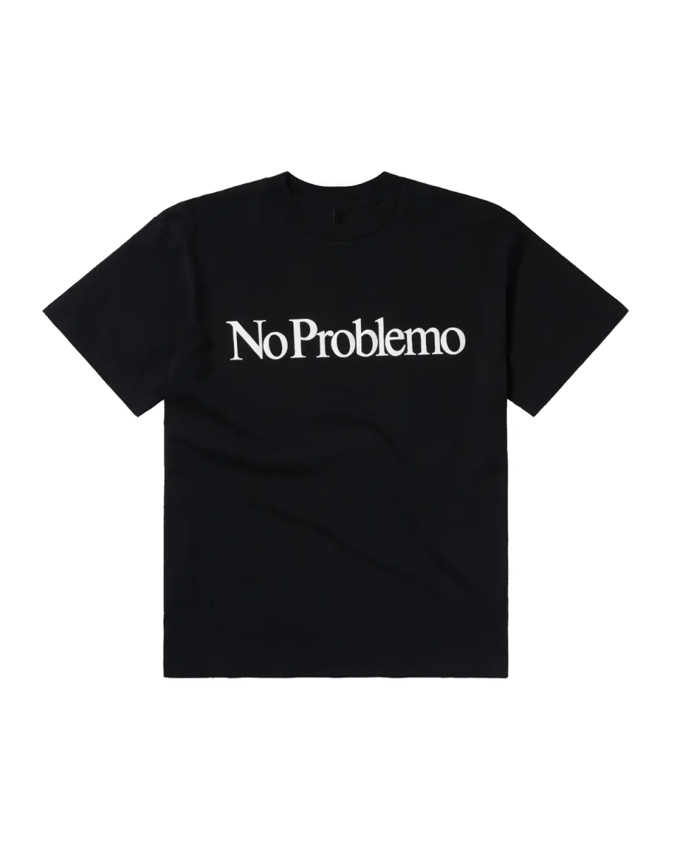 No Problemo SS Tee tricou negru bumbac greu