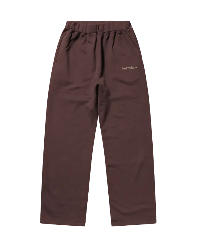No Problemo Mini Problemo Straight pantaloni sport maro