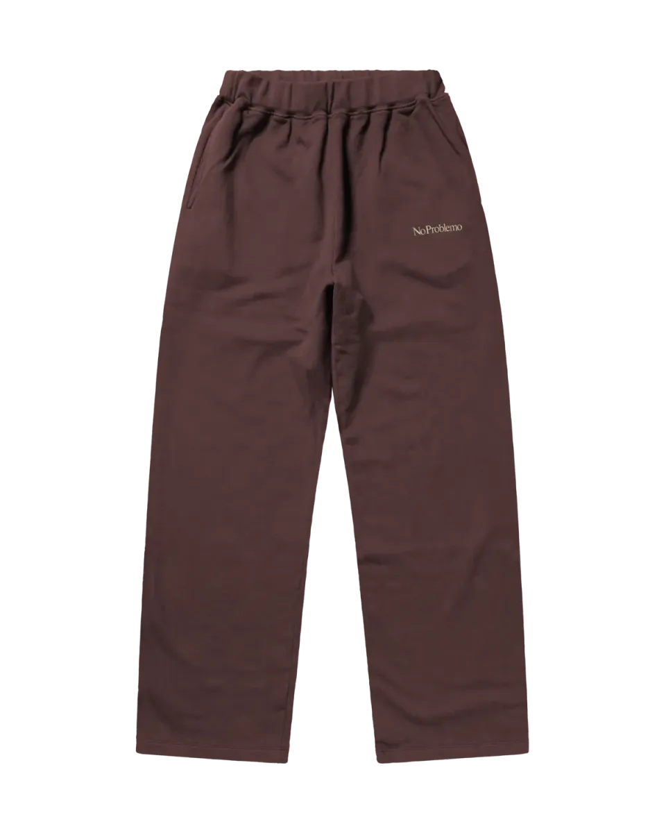 No Problemo Mini Problemo Straight pantaloni sport maro