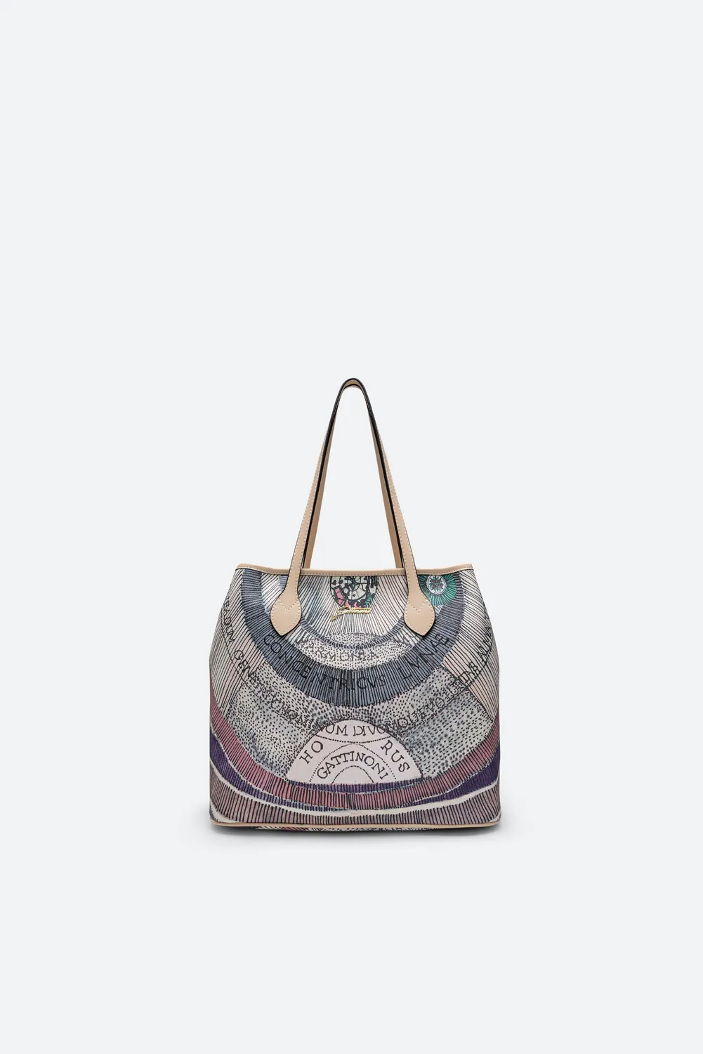 Gattinoni Planetarium Watercolor shopping mediu piele