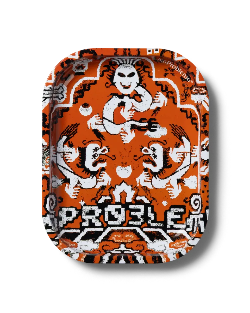 No Problemo Rugged Metal Tray tavă roșie 197 mm
