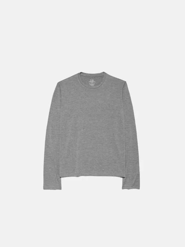 Enrage Daily Longsleeve bluză gri modal