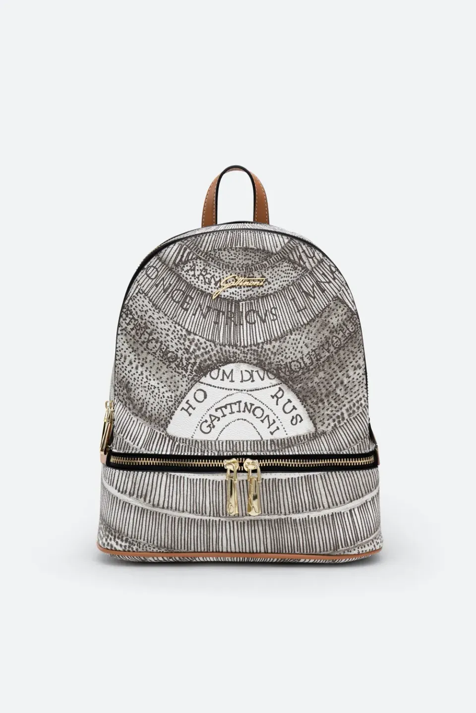 Gattinoni Planetarium Ink Sepia rucsac mediu piele