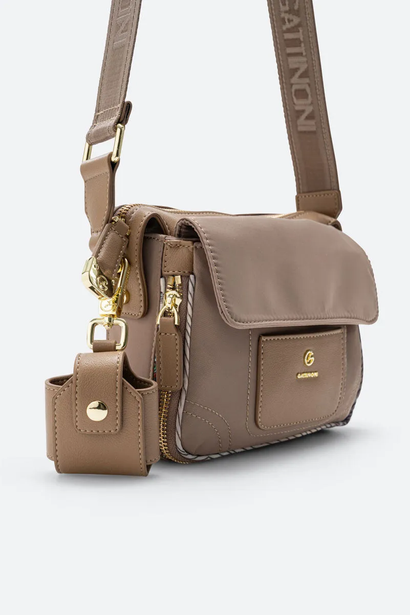Gattinoni Colorsoul geanta crossbody 21,5 cm bej