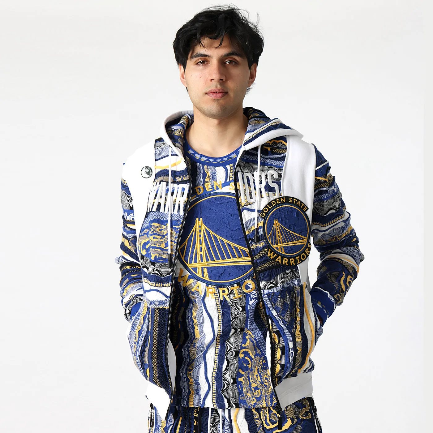 COOGI Warriors Full Zip hanorac albastru NBA