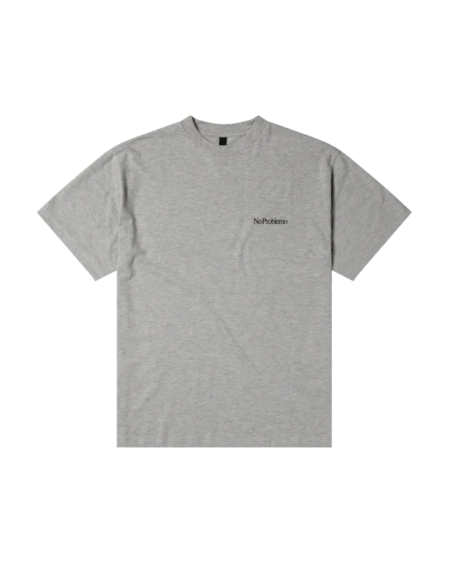 No Problemo Mini Problemo SS Tee tricou gri melange