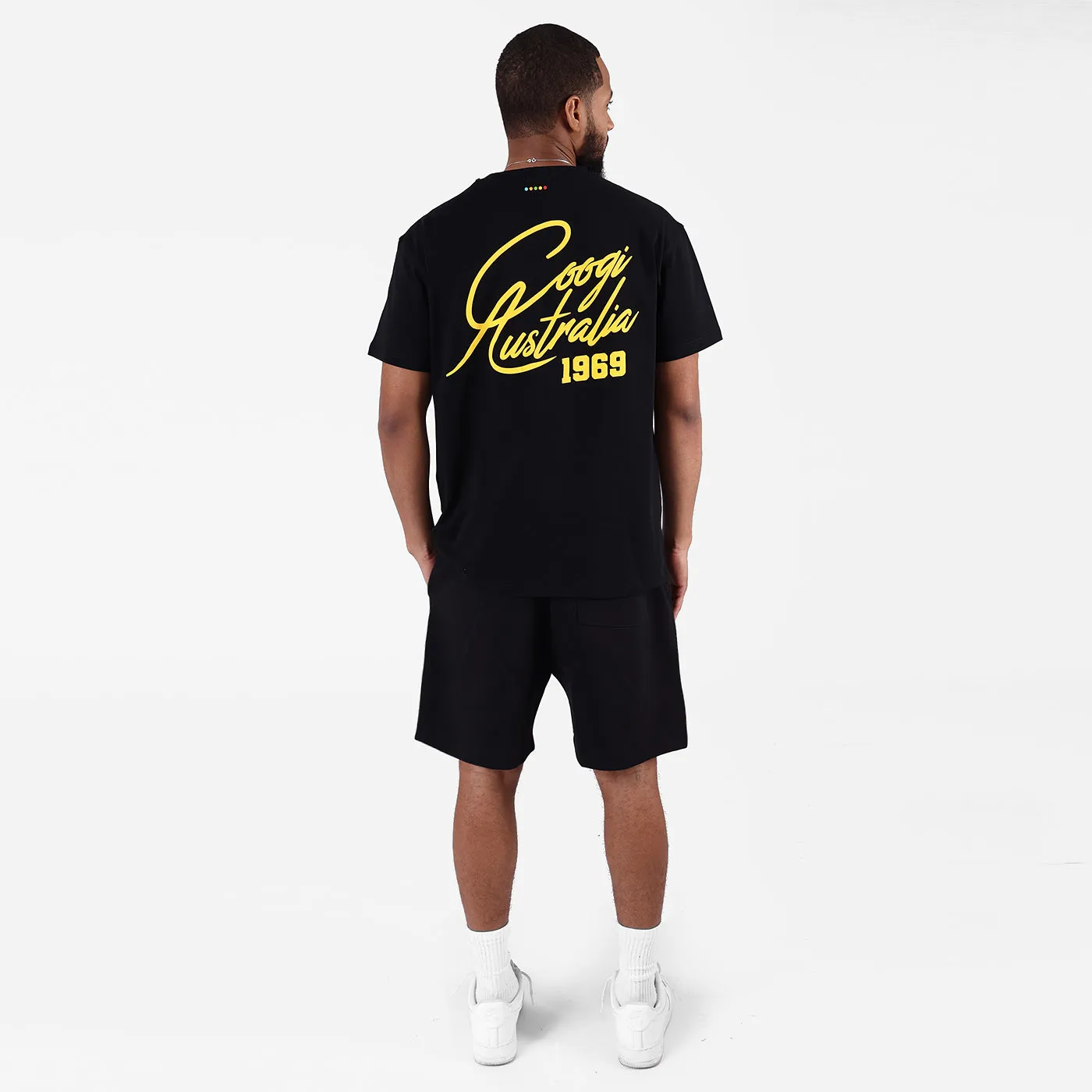 COOGI Script Tee tricou negru bumbac premium