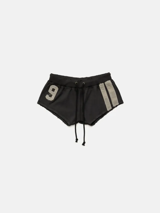 Enrage 2010 Micro Shorts pantaloni scurți negri vintage