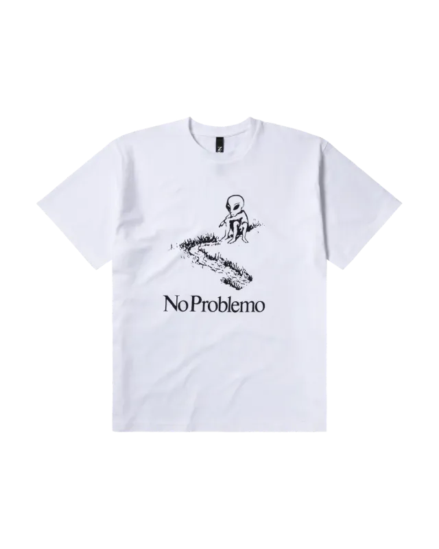 No Problemo Toboggan SS Tee tricou alb bumbac