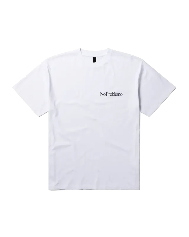No Problemo Mini Problemo tricou alb bumbac