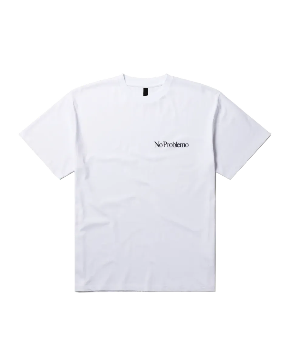 No Problemo Mini Problemo tricou alb bumbac