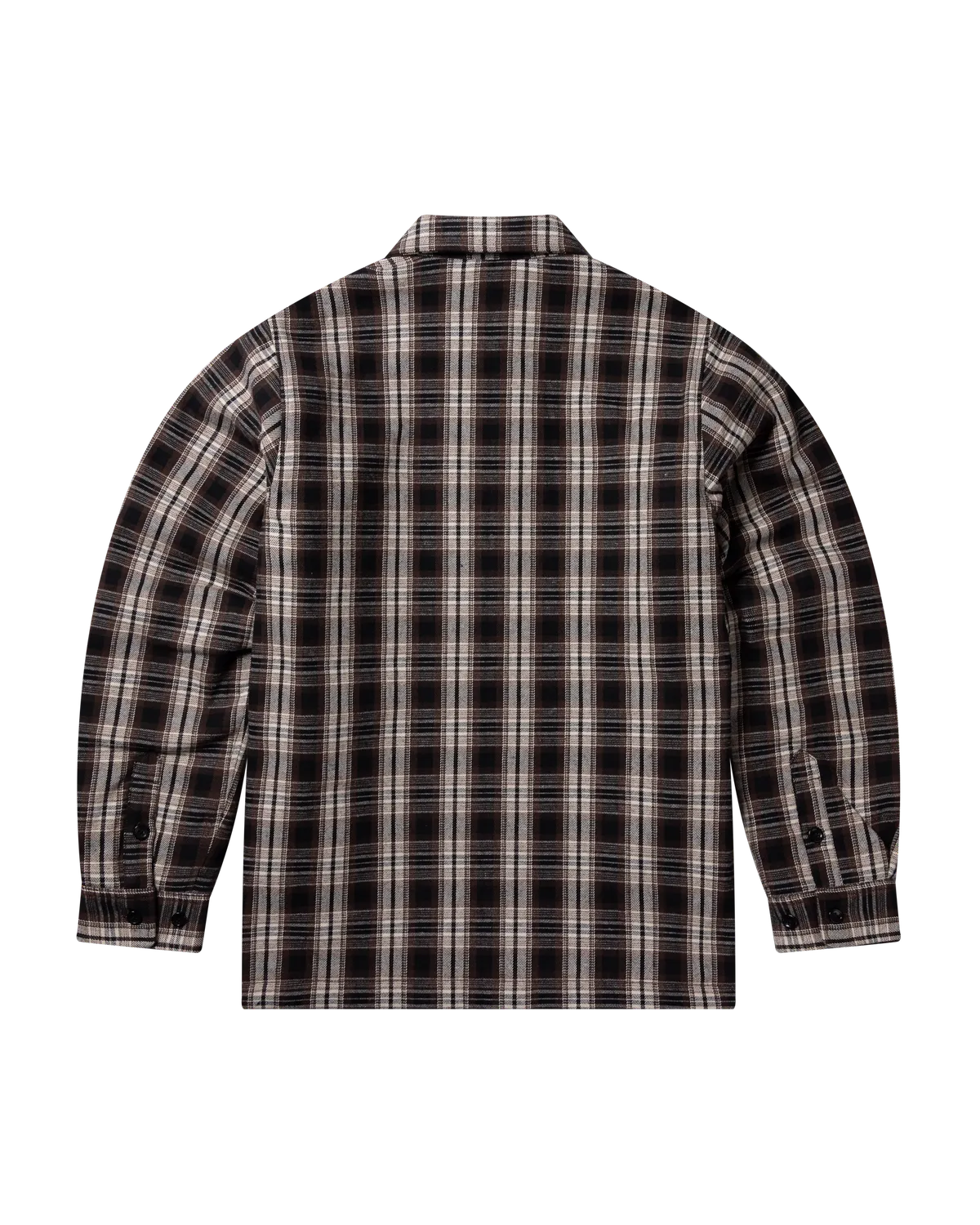 No Problemo Overshirt cămașă maro matlasată carouri