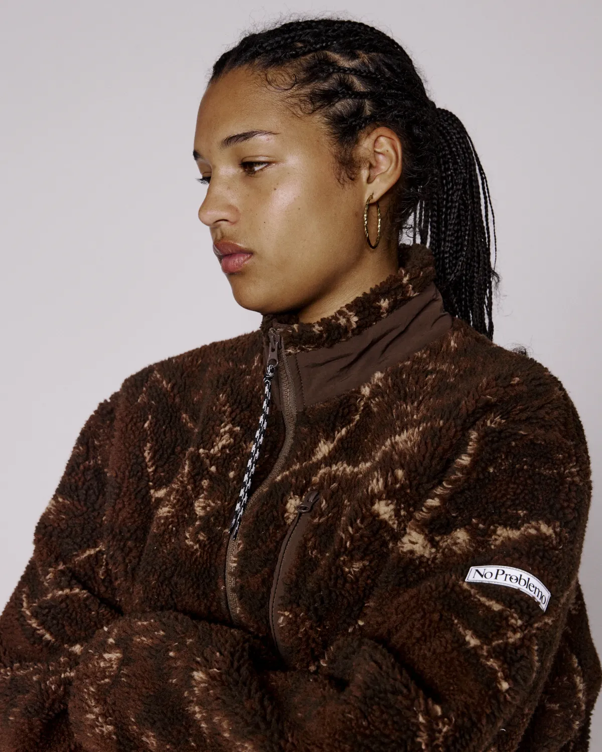 No Problemo NP Heavy Fleece Jacket geaca camo fleece gros