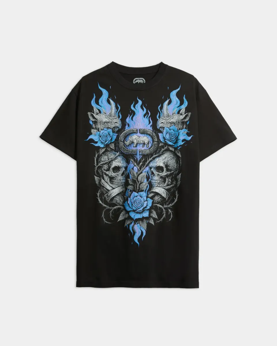 Ecko Red Revenant Rager tricou bumbac cu cranii