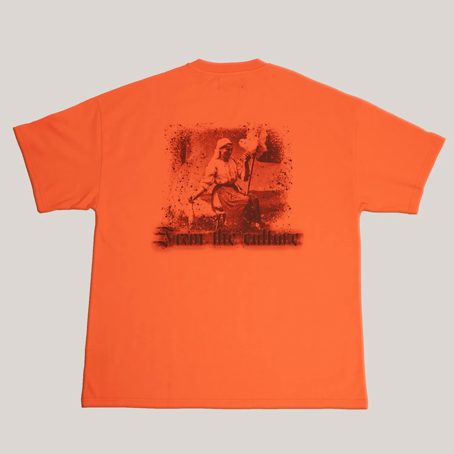Createdby Orange Culture tricou portocaliu bumbac