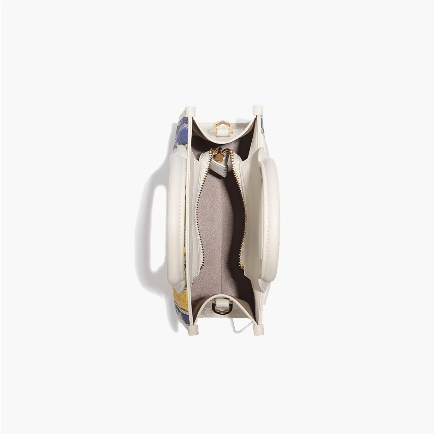 COOGI Hamptons Mini geanta tote cream piele