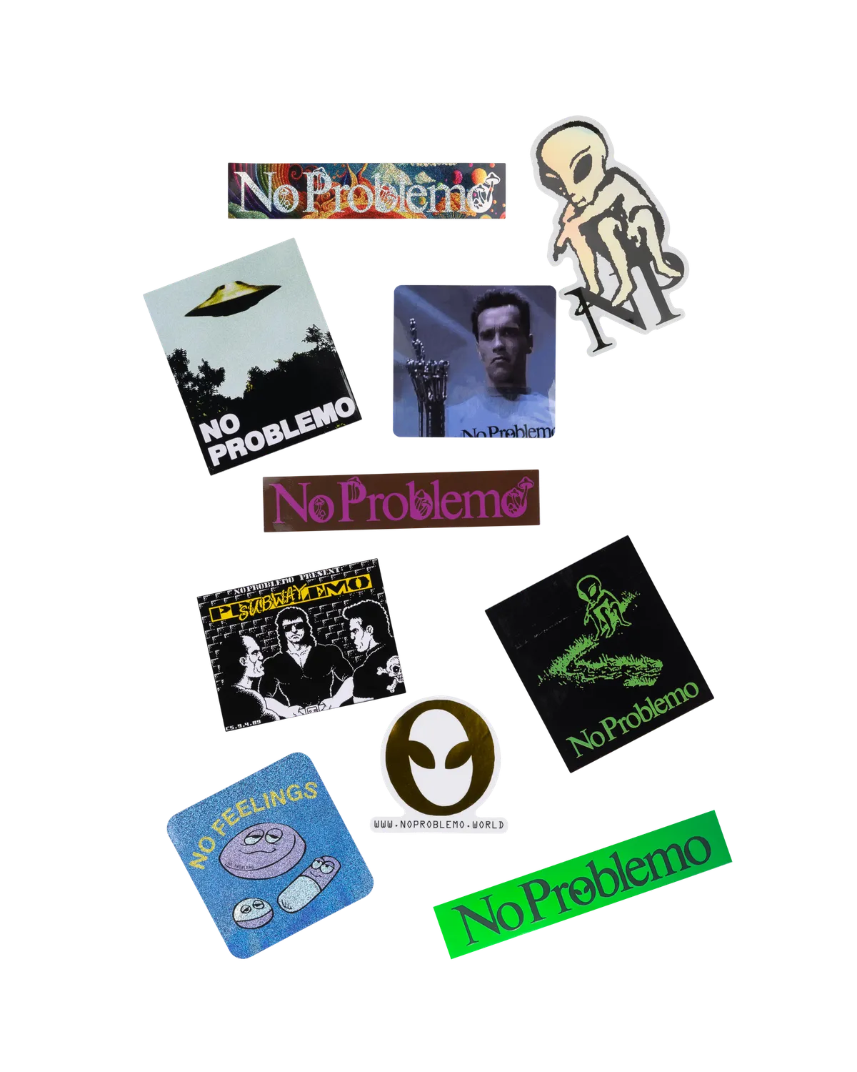 No Problemo Sticker Pack set stickere multicolor cadou