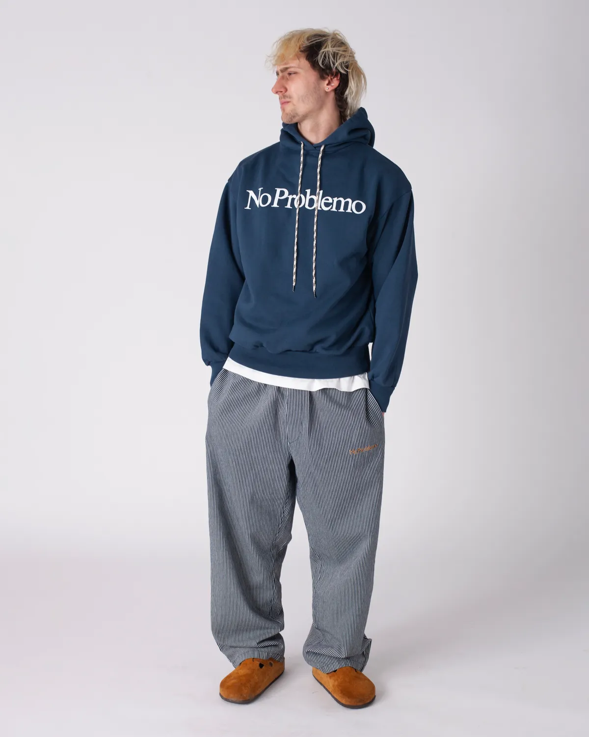 No Problemo Mini Problemo Work Pant Denim pantaloni albaștri