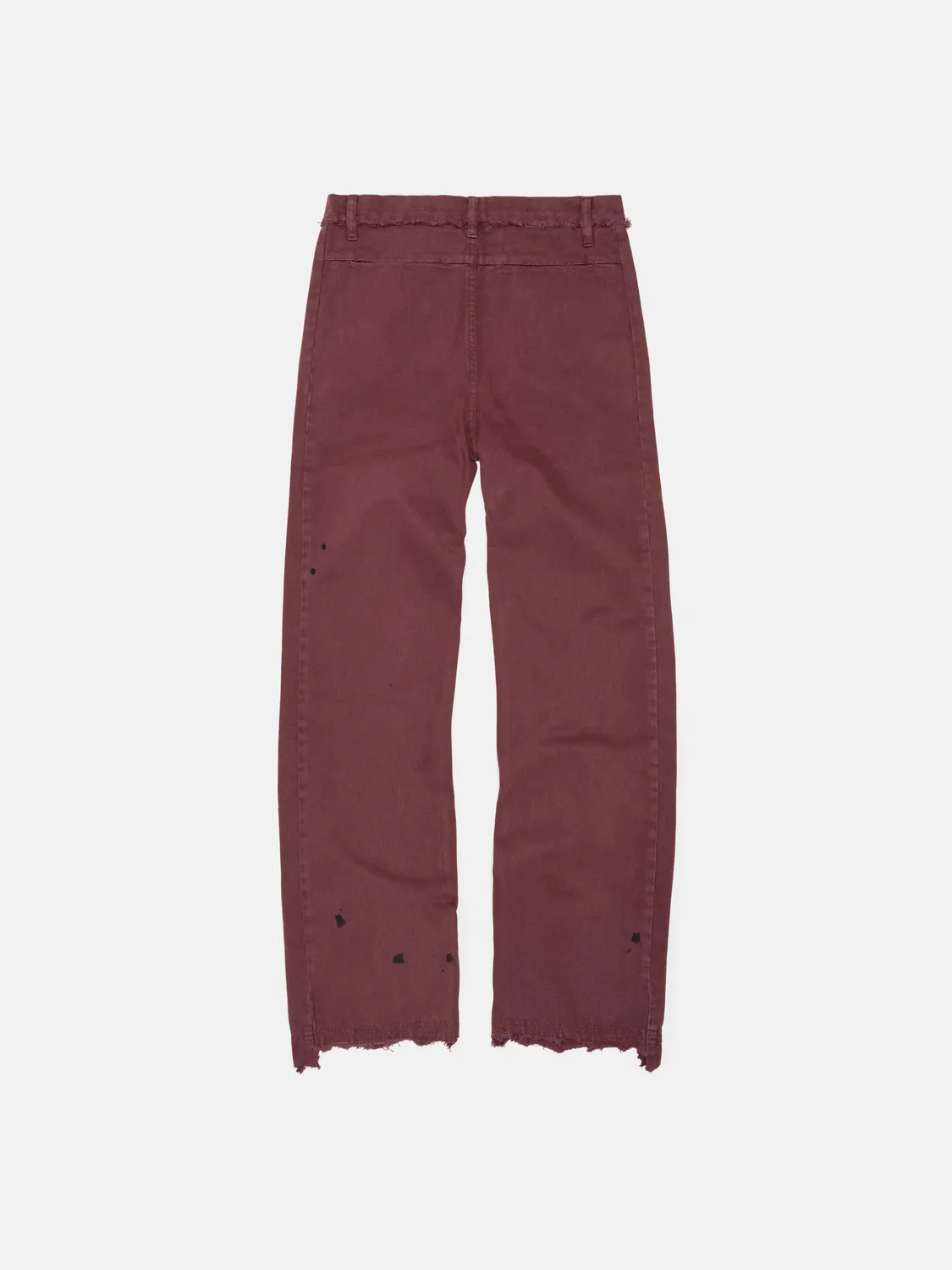 Enrage Casino pantaloni burgundy slim distrusi