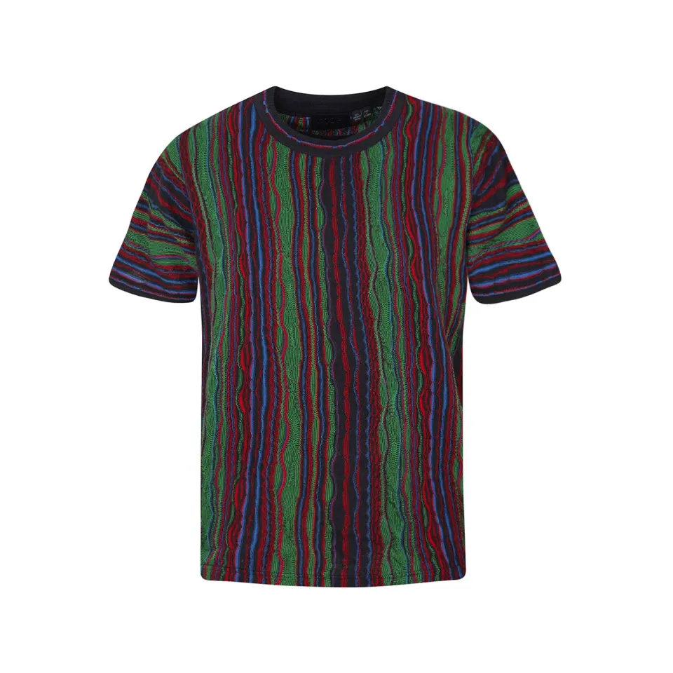 COOGI Knit Tee tricou verde bumbac mercerizat