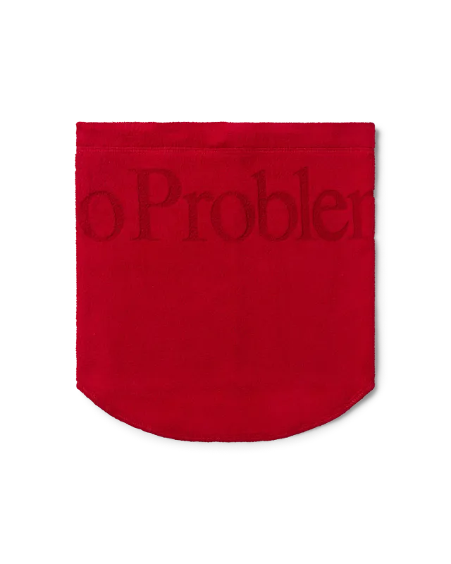 No Problemo Neck Warmer încălzitor gât roșu fleece