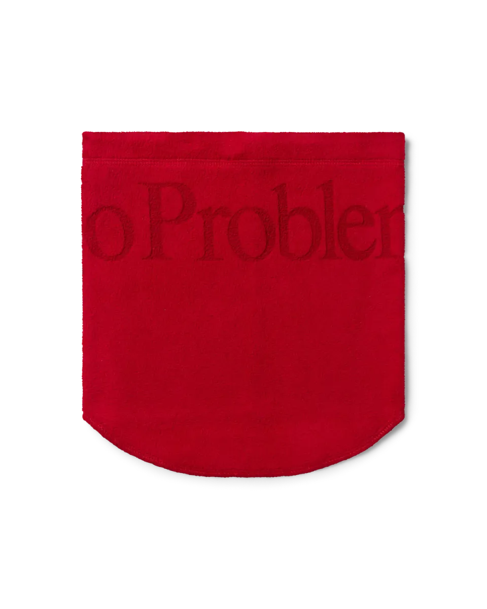 No Problemo Neck Warmer încălzitor gât roșu fleece