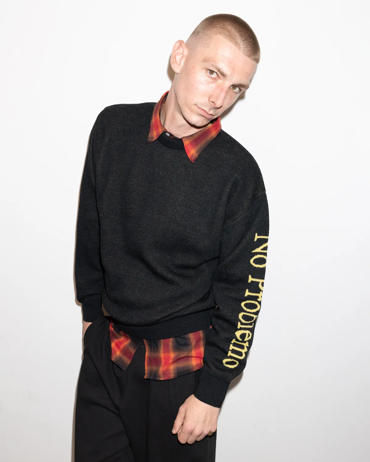 No Problemo Jumper pulover negru lana