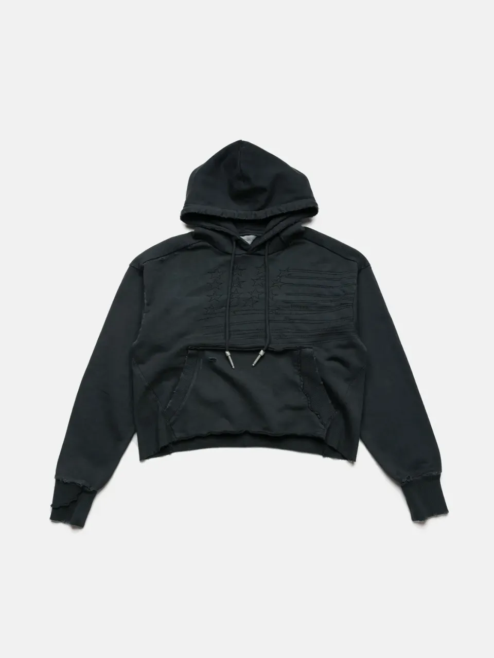 Enrage Panel Hoodie hanorac negru vintage