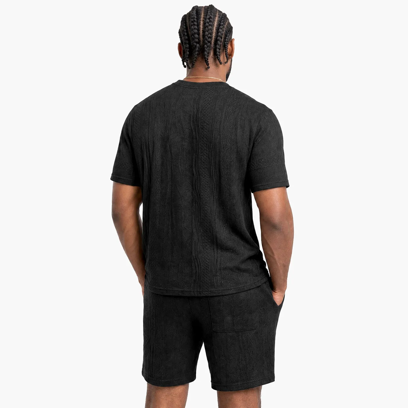COOGI BlackOut tricou bărbați negru ușor bumbac