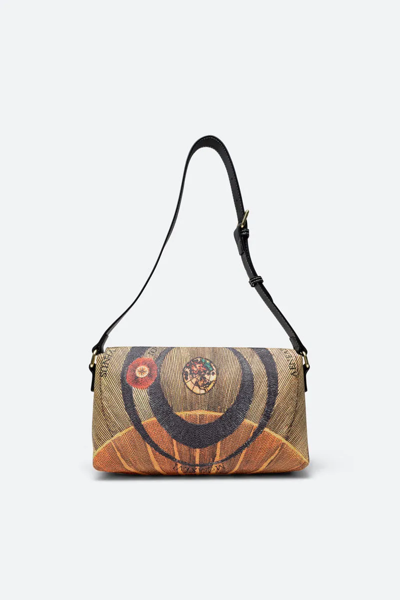 Gattinoni Planetarium Classic geanta crossbody cu clapeta
