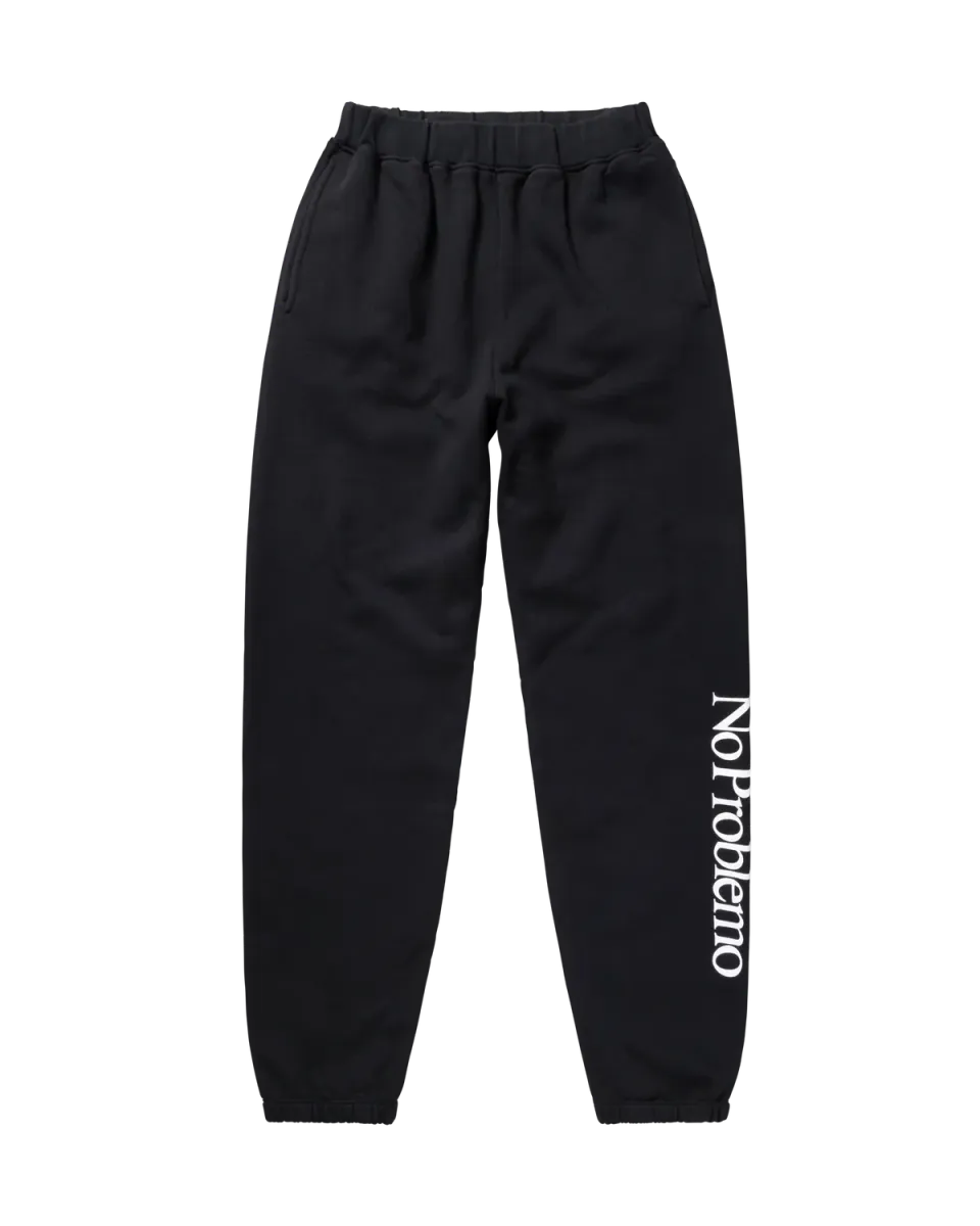 No Problemo Sweatpant pantaloni trening negri bumbac