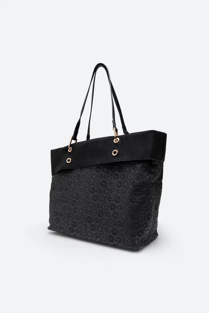 Gattinoni Teodosia geanta umar neagra reversibila