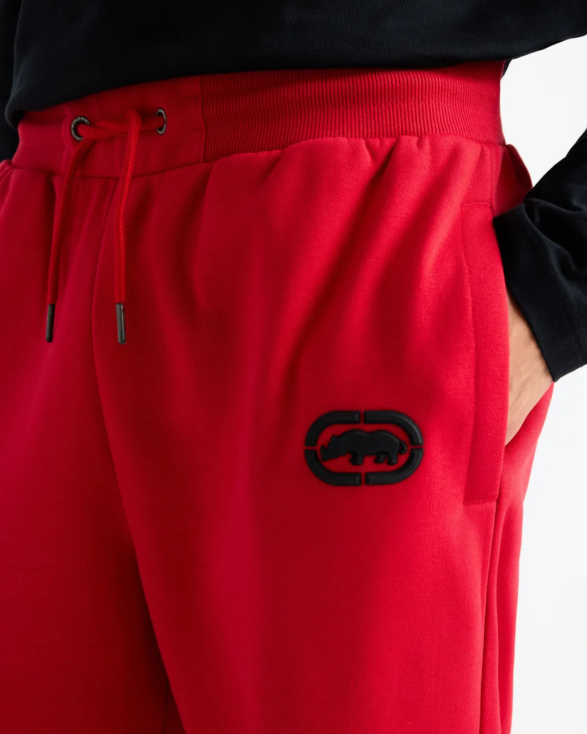 Ecko Red First String Classic Wide Leg pantaloni trening bumbac