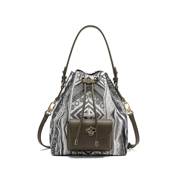 COOGI Malindi geanta bucket olive piele