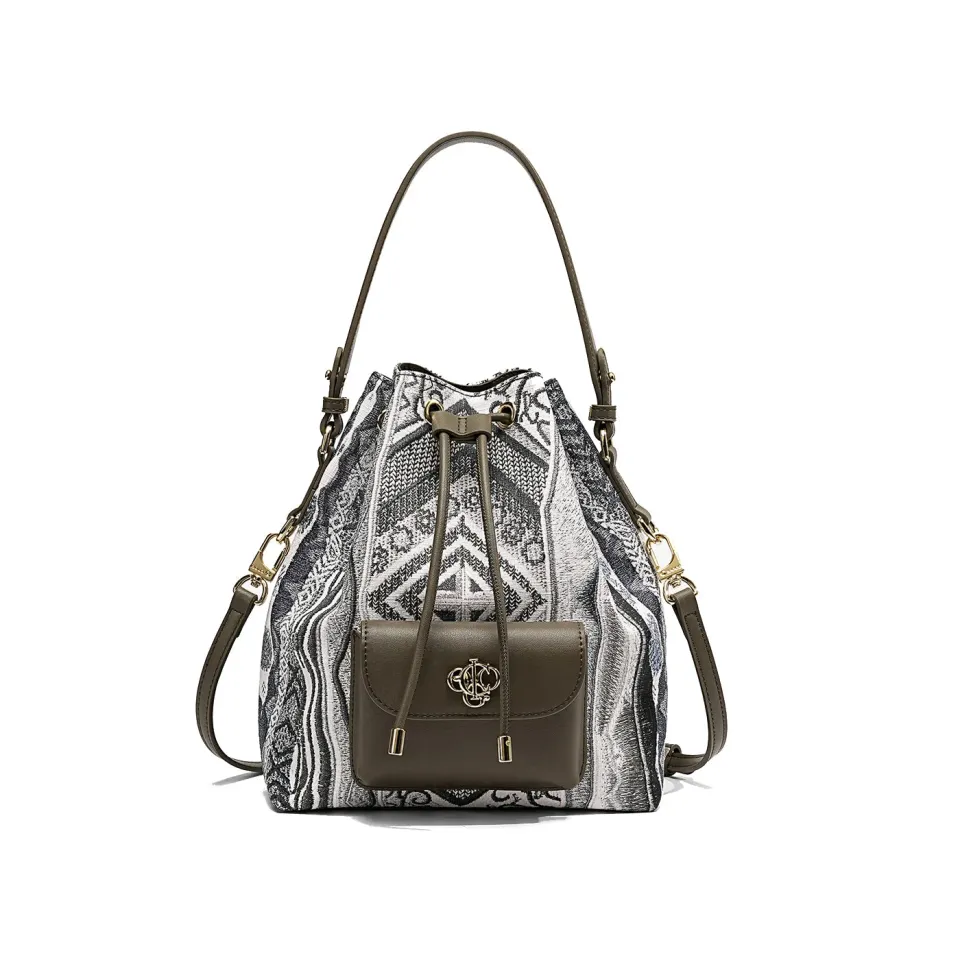 COOGI Malindi geanta bucket olive piele