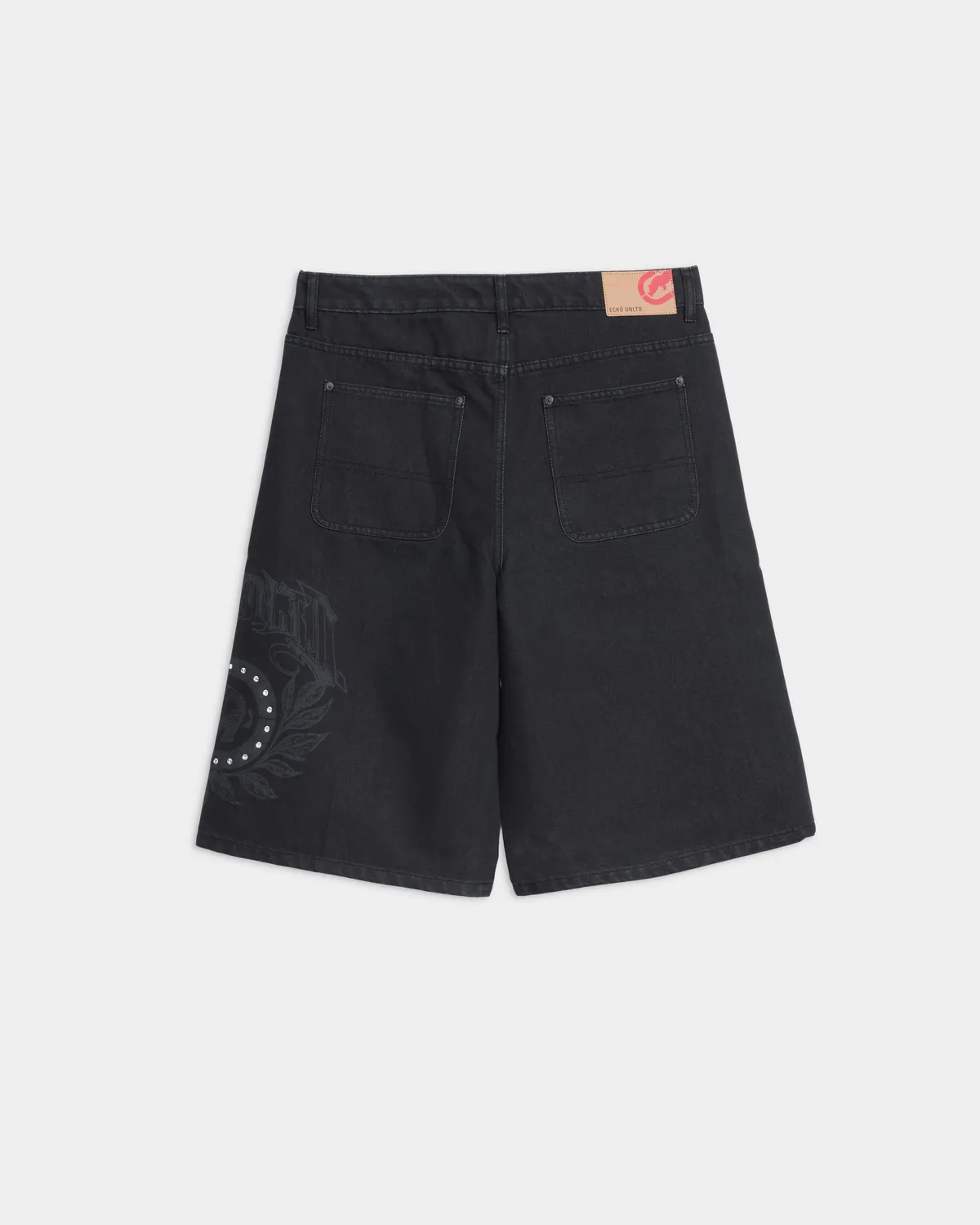 Ecko Red Denim Shorts pantaloni scurți baggy